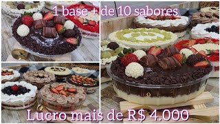 UMA BASE E 10 OPÇÕES-SOBREMESAS LUCRATIVAS-SÓ COM ESSA RECEITA FATURO MAIS DE R$4,000 NO FIM DE ANO