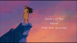 Colors of the Wind (Pocahontas)- Alto Sax Quartet [Cover and Sheet Music]