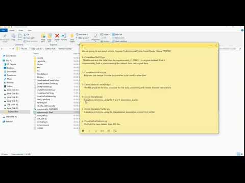 Disorder Twitter Dataset in Python Projects