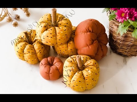 , title : 'DIY Šité tekvice - Fabric pumpkins'