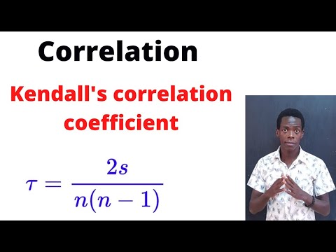 Kendall's correlation coefficient............#africastruggle.