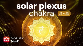 SOLAR PLEXUS CHAKRA Healing Vibrational Sound Bath w/ Ocean Sounds | 7 Chakras Meditation Music