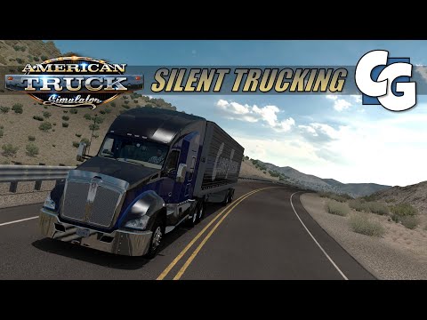 Silent Trucking - Kenworth T680 Reworks - Lone Pine to Tonopah - ATS (No Commentary)