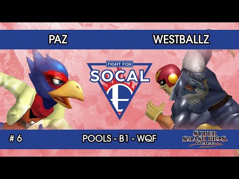 Fight For SoCal 6 - Paz (Falco) VS Westballz (Captain Falcon / Falco) - SSBM - Pools B1 (WQF)