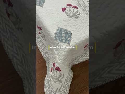 Manufacturer of Handblock Printed Cotton Quilted Bedcovers