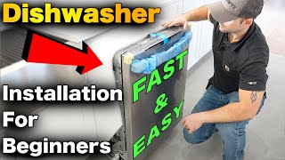 How To Install A Dishwasher - FAST AND EASY - Step By Step Guide