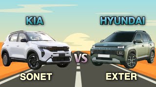Kia Sonet vs Hyundai Exter Comparison