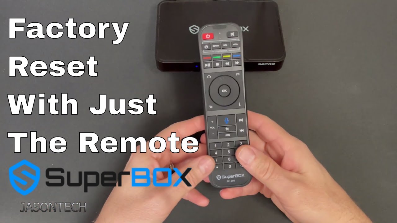 Factory Reset Your SuperBox With Just The Remote