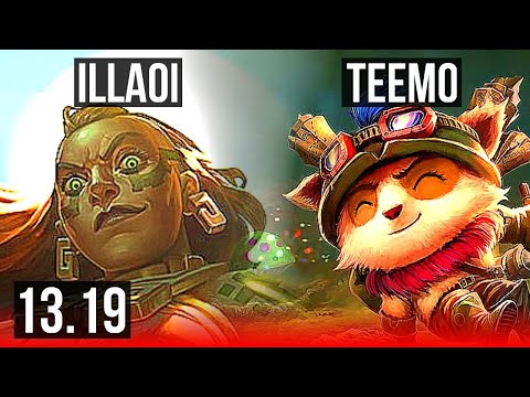 ILLAOI vs TEEMO (TOP) | 1.4M mastery | EUW Master | 13.19