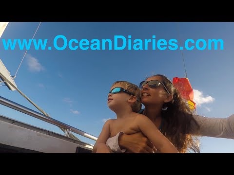 Ep.07 Atlantic crossing with our 2 litle kids and no autopilot. OceanDiaries