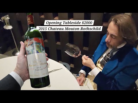 POV - Opening Tableside $2000 1st Growth 2015 Chateau Mouton Rothschild 