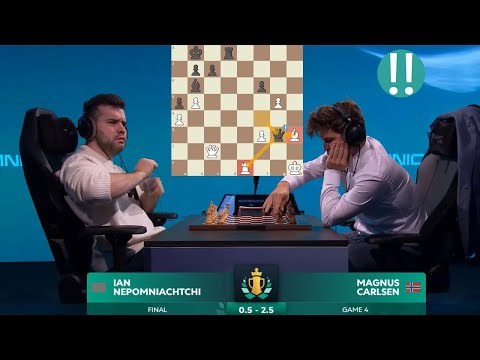 NICE ATTACK!! Ian Nepomniachtchi vs Magnus Carlsen || CCT Final 2024 - G4