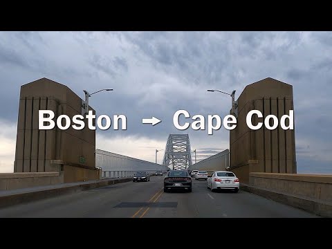 Driving from Boston to Cape Cod 4K (for Treadmill Workout )