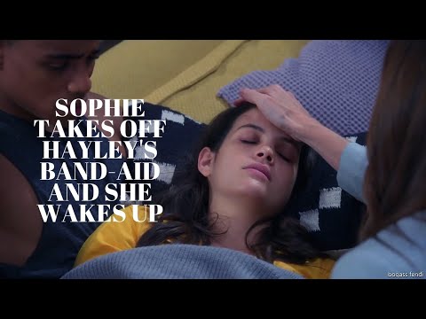 Sophie takes of Hayley's band-aid and she wakes up | greenhouse academy 4×6