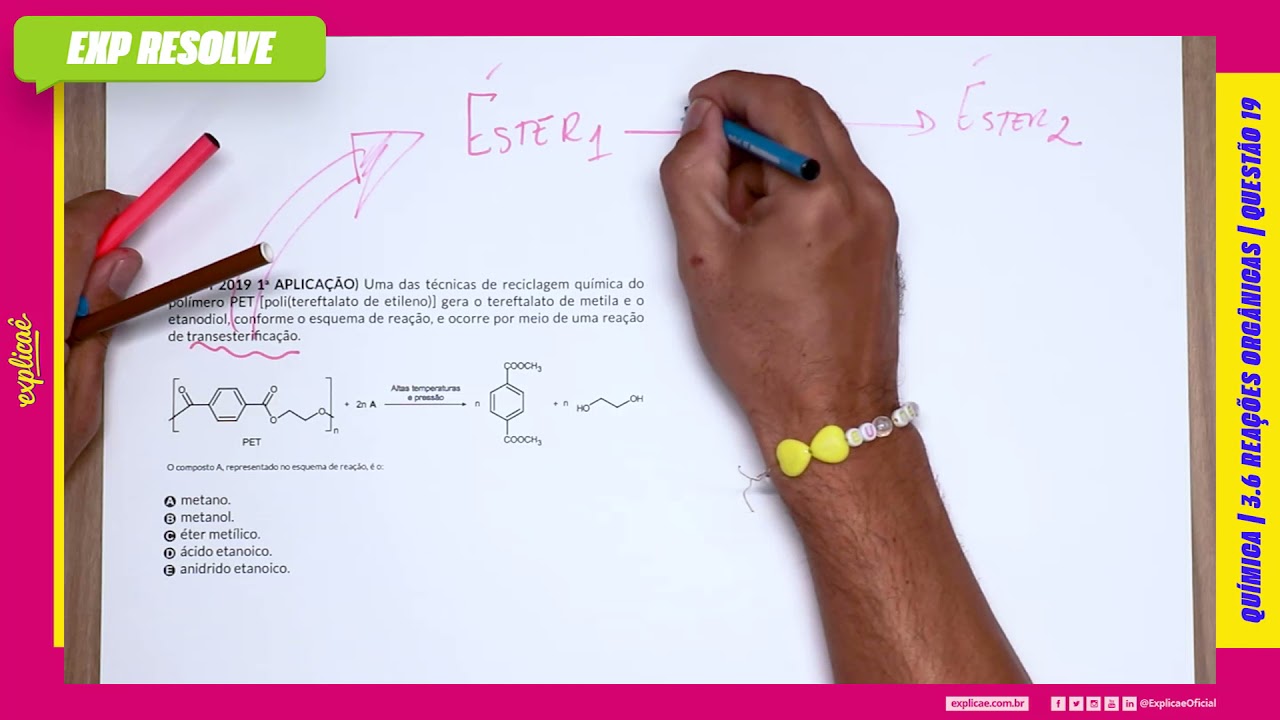 UMA DAS TÉCNICAS DE RECICLAGEM QUÍMICA DO POLÍMERO PET [POLI(TEREFTALATO (...) | REAÇÕES ORGÂNICAS