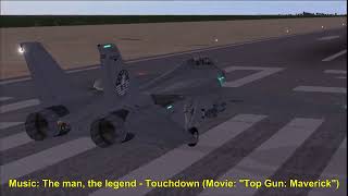 Flight Simulator X: Steam Edition - F14: Despegue y aterrizaje.