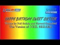 Neil Sedaka | Happy Birthday Sweet Sixteen | Instrumental Karaoke