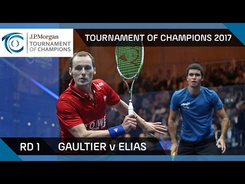 Squash: Gaultier v Elias - Tournament of Champions 2017 Rd 1 Highlights