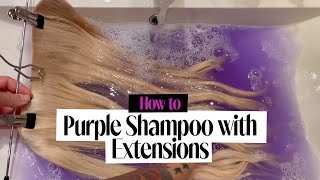 How to Use Purple Shampoo on Band It Hair Extensions
