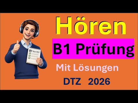 G.A.S.T DTZ Exam B1, Listening 1-4, Exam B1 NEW 2026