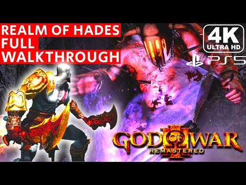 God of War 3 Remastered Realm of Hades Boss Fight Full Gameplay Walkthrough Longplay 4K Ultra HD