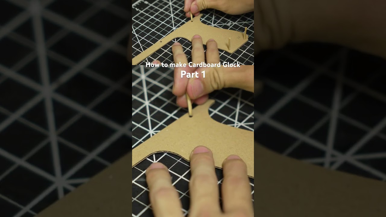 How to make Cardboard Gun  Glock Tutorial part 1