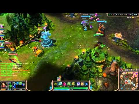 [s4] Game 107: Nidalee & Tristana vs Leona & Ashe (L) full