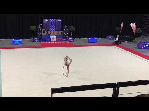 Maelys Laporte cerceau - Nat A 12-13 ans - France Chambéry 2019