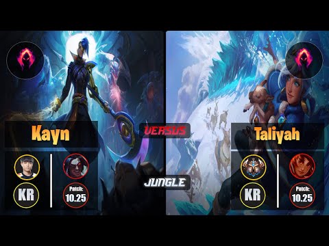 Cuzz KAYN (Jungle) [Dark Harvest] VS TALIYAH - Challenger KR Patch 10.25