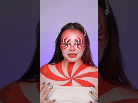 media markt makeup AKA candy cane makeup look lol