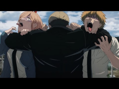 Denji & Power vs Strongest Devil Hunter (Kishibe) - Chainsaw Man