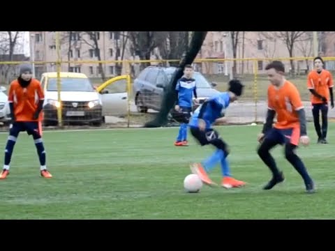 Playing football - Mihai Tomsa 12 years old