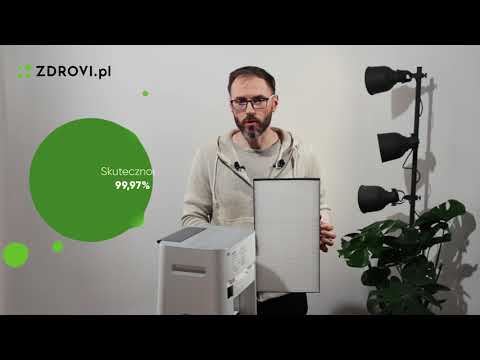 Oro valytuvas ir drėkintuvas Sharp KC-G50EUW su drėkinimo funkcija video