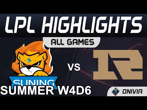 SN vs RNG Highlights ALL GAMES LPL Summer Season 2021 W4D6 Suning vs Royal Never Give Up by Onivia