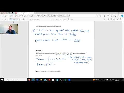 1.1a Change in Tandem:  (ordered pairs, relations, domain, range, mapping diagram)