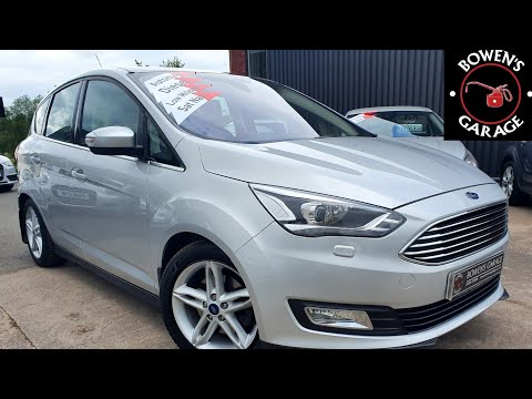 2015 (65) Ford C-Max Titanium X Nav 2.0 TDCi Auto in Moondust Silver. 21k miles. FFSH. Herefordshire