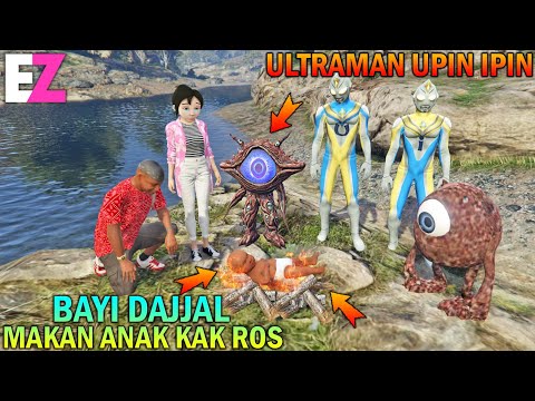 ANAK KAK ROS DIMAKAN BAYI DAJJAL, ULTRAMAN UPIN IPIN KAGET - GTA 5 SULTAN BOCIL