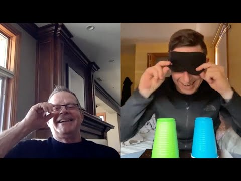 87. Brian's 2nd Training Session - Seeing Blindfolded - He Saw 8 Colours / Quieting the Mind