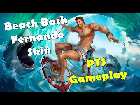 Paladins 2.7 Sun & Moon PTS - Fernando New Beach Bash Skin, Voice Gameplay