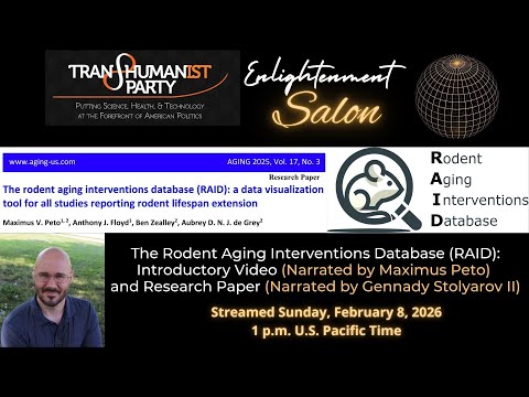 The Rodent Aging Interventions Database (RAID): Introduction & Research Paper (Maximus Peto et al.)