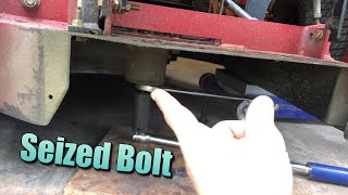 How To Break Loose Seized Mower Blade Bolt