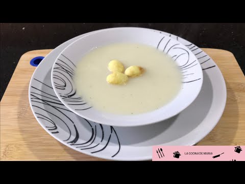 COMO HACER CREMA DE COLIFLOR DELICIOSA, RECETA FÁCIL 🍲