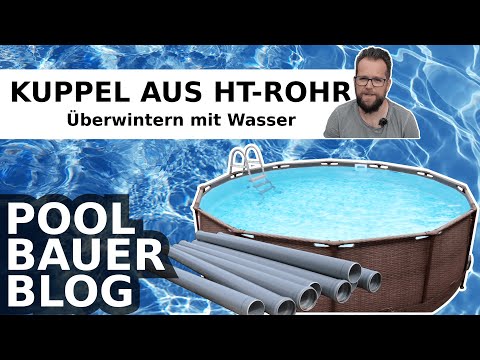 Winterizing a frame pool with HT pipes without draining water | Overwintering with water