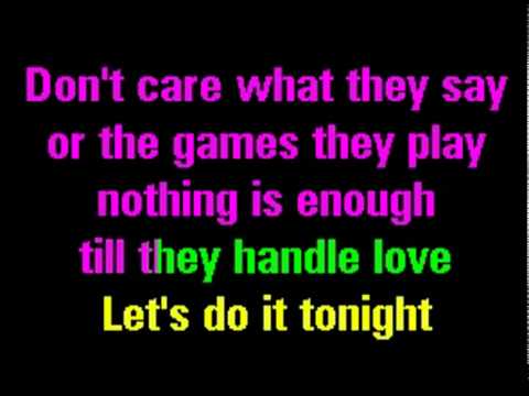 Give Me Everything Tonight (Karaoke + Lyrics)
