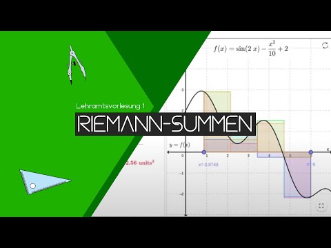 Riemann-Summen | Die erste Lehramtsvorlesung im Re-Live