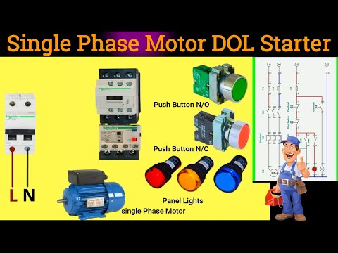 Single Phase Motor DOL Starter | Single Phase High Ampere Motor Start on DOL Starter | DOL Starter