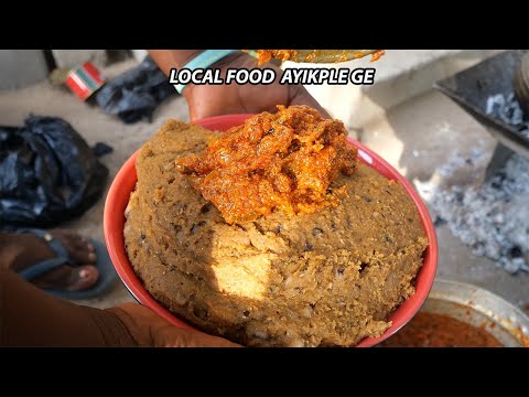AFRICAN VILLAGE FOOD !! HOW to COOK VOLTARIAN local food Ayikplege