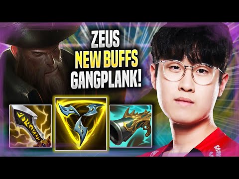 ZEUS DOMINATING GANGPLANK WITH NEW BUFFS! - T1 Zeus Plays Gangplank TOP vs Ornn! | Season 2022