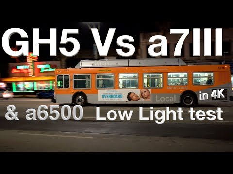Sony a7III vs Panasonic GH5S vs Sony a6500 low light 4K test