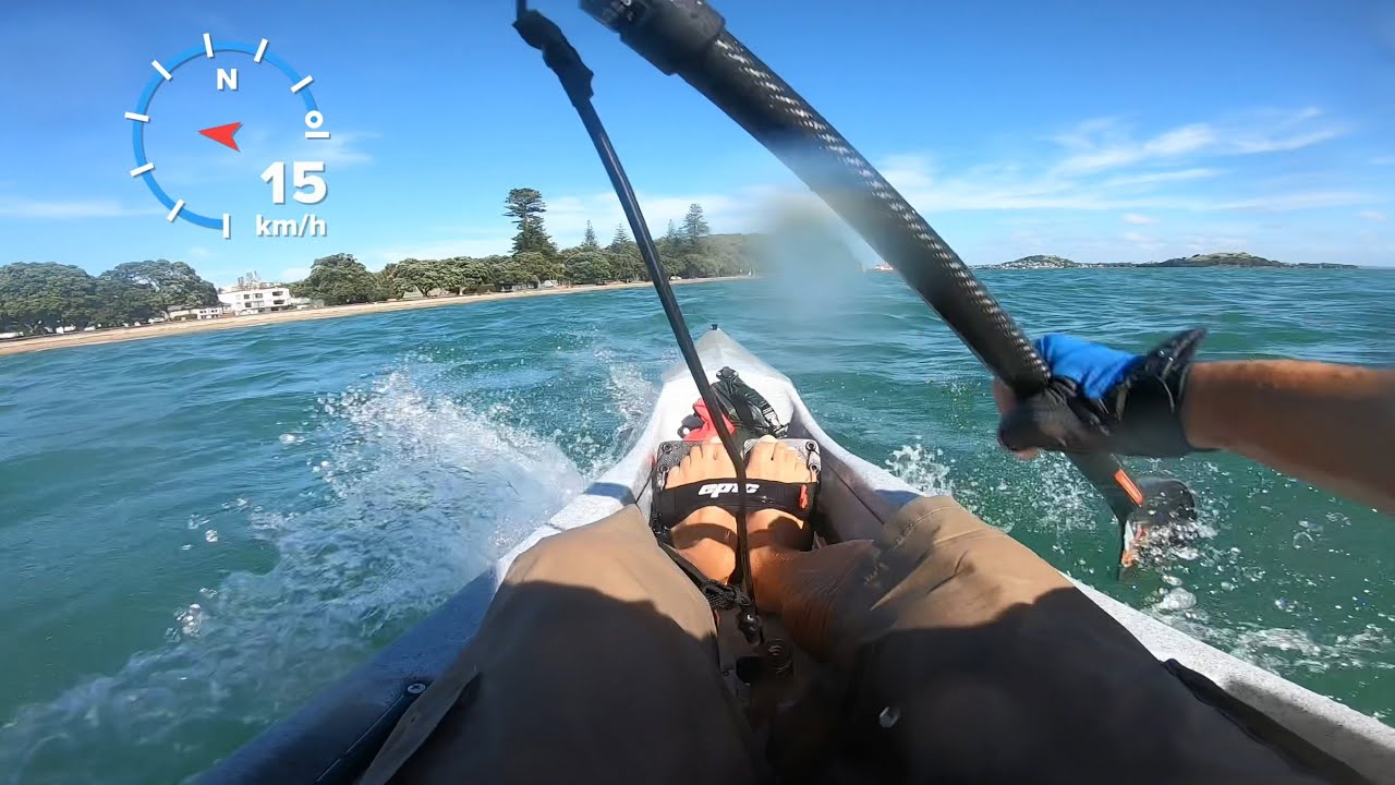Fun at the beach with the V7 surf ski!